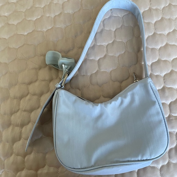 Blue Shoulder Bag w/ Hand Sanitizer Holder - Picture 3 of 4